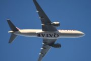 Morten 16 desember 2021 - A7-BFB over Høyenhall, piloten her er like god og kommer i posisjon med sitt fly som er litt over 11 år gammelt. Jeg lurer litt på, er det disse flyene som kommer med vaksine til oss?