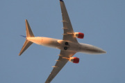 Morten 16 desember 2021 - LN-RRB over Høyenhall, her også, men det er SAS Scandinavian Airlines som kommer med sin Boeing 737-783 som er 14 år gammel og heter Dag Viking