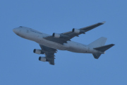 Morten 6 februar 2021 - 4X-ICA over Høyenhall, klokken er 14.43. Det er en Boeing 747-4EVERF fra 2007 som CAL Cargo Air Lines eier