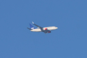 Morten 31 januar 2021 - SAS over Høyenhall, litt for langt unna under fugletellingen
