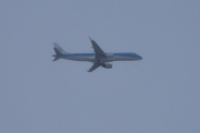 Morten 8 januar 2021 - KLM over Høyenhall, klokken er 13.00. Den fløy akkurat over skylaget, men tok den i et lite øyeblikk