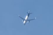 Morten 13 juli 2021 - SAS Scandinavian Airlines over Høyenhall, men nå kan jeg ikke følge deg lenger, solen kommer