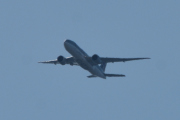 Morten 20 juli 2021 - A7-BFL over Høyenhall, det er Qatar Airways Cargo som kommer med sin Boeing 777-FDZ fra 2017