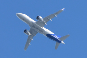 Morten 19 mai 2021 - SE-RUC over Høyenhall, det er SAS Scandinavian Airlines som kommer med sitt Airbus A320-251N og heter Drott Viking