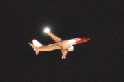 Morten 30 november 2021 - Norwegian over Høyenhall på kvelden, like før vi kan legge oss nå