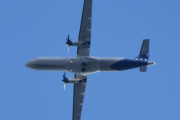 Morten 12 oktober 2021 - ES-ATJ over Høyenhall, piloten legger seg i riktig posisjon med sitt fly som heter Njal Viking