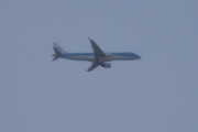 Morten 8 januar 2021 - KLM over Høyenhall, fløy akkurat over skylaget men tok den i et lite øyeblikk