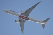 Morten 9 januar 2021 - Emirates over Høyenhall, Emirates Airlines er dem som eier dette flyet