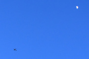 Morten 9 april 2022 - SAS over Høyenhall om kvelden