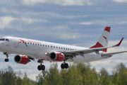 Morten 14 mai 2022 - OE-LWO lander på Gardermoen, det er Austrian Airlines med sitt Embraer ERJ-195 som er 10 år gammelt