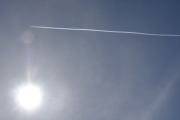 Morten 9 mai 2022 - Jetflyet og solen, dette er et nytt fly som flyr veldig høyt