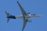 Morten 27 juli 2022 - LN-FGG over Høyenhall, det er Flyr som kommer med sin Boeing 737 MAX 8 som er 4 måneder gammel