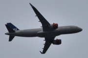 Morten 29 mai 2022 - SE-DOX over Høyenhall, det er SAS Scandinavian Airlines som kommer med sitt Airbus A320-251N som er over 5 år gammelt og heter Torarve Viking