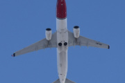 Morten 15 mars 2023 - LN-NII over Høyenhall, dem kommer i sin Boeing 737-8JP som er over 8 år gammelt
