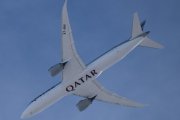 Morten 23 februar 2023 - A7-BHI over Høyenhall, det er Qatar Airways som kommer med sin Boeing 787-9 Dreamliner som er over 2 år gammelt