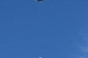 Morten 29 mars 2023 - G-RUKG over Høyenhall, og Ryanair UK passerer månen også