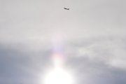 Morten 25 februar 2022 - SAS og solen over Høyenhall