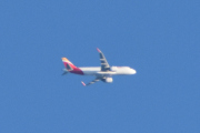 Morten 9 februar 2022 - Iberia Airlines og månen over Høyenhall