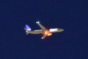 Morten 14 januar 2022 - SAS over Høyenhall på kvelden, jeg var litt heldig her