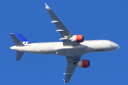 Morten 17 januar 2022 - EI-SIA over Høyenhall, piloten er god og legger seg i posisjon med sitt fly som heter Ulv Viking