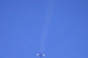 Morten 31 januar 2022 - Jetfly over Høyenhall om morgenen, litt for langt unna, og nå skyer det snart over