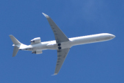Morten 6 juli 2022 - EI-FPE over Høyenhall, klokken er 12.09. Det er SAS Scandinavian Airlines som kommer med sin Bombardier CRJ-900LR som er over 6 år gammelt og heter Aldis Viking