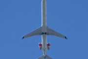Morten 7 juli 2022 - EI-FPX over Høyenhall, klokken er 12.50. Det er SAS Scandinavian Airlines som kommer med sin Bombardier CRJ-900LR som er over 4 år gammelt og heter Vale Viking