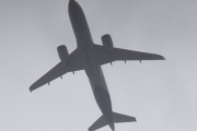 Morten 27 mai 2022 - SAS Scandinavian Airlines og solen over Høyenhall, men flyet har jeg ikke en sjanse å se hvem er