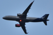 Morten 27 mai 2022 - SAS over Høyenhall om kvelden, og da sier jeg god natt