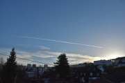 Morten 11 november 2022 - Jetflystripe over Høyenhall, men hvor ble det av flyet?