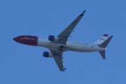 Morten 11 oktober 2022 - LN-DYJ over Høyenhall, dem kommer i sin Boeing 737-8JP som er over 11 år gammelt og heter Georg Brandes