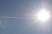 Morten 19 oktober 2022 - Jetflyet og solen, og jeg fikk rett, den fløy tvers igjennom