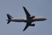 Morten 29 september 2022 - OY-KAR over Høyenhall, det er SAS Scandinavian Airlines som kommer med sin Airbus A320-232 som er over 15 år gammelt og heter Vermund Viking