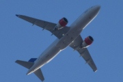 Morten 19 april 2023 - EI-SIC over Høyenhall, det er SAS Connect som kommer med sin Airbus A320-251N som er over 5 år gammelt og heter Sigurd Viking