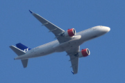 Morten 19 april 2023 - SAS over Høyenhall, kan det være en Airbus A320-251N?