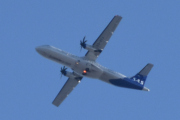 Morten 20 april 2023 - ES-ATJ over Høyenhall, det er SAS Scandinavian Airlines som kommer med sin ATR 72-600 som er over 10 år gammelt og heter Njal Viking
