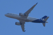 Morten 21 april 2023 - SE-ROY over Høyenhall, det er SAS Scandinavian Airlines som kommer med sin Airbus A320-251N som er over 3 år gammelt og heter Yrsa Viking