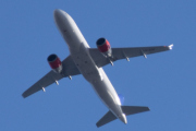 Morten 29 april 2023 - LN-RGM over Høyenhall, det er SAS Scandinavian Airlines som kommer med sin Airbus A320-251N som er over 6 år gammelt og heter Silje Viking