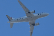 Morten 17 august 2023 - OO-SSX over Høyenhall, det er Brussels Airlines som kommer med sin Airbus A319-111 fra 2004. Jeg tok et bilde av den 7 februar 2022, men jeg har sett den før...