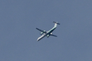 Morten 27 august 2023 - Widerøe over Høyenhall, jeg tror det er en De Havilland Canada Dash 8 Q400 som flyr her. Jeg har 108 bilder av Widerøe nå