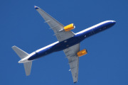 Morten 27 februar 2023 - TF-FIN over Høyenhall, det er Icelandair som kommer med sin Boeing 757-208 som er over 25 år gammelt og heter Eldborg