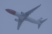 Morten 19 januar 2023 - LN-ENQ over Høyenhall, det er Norwegian Air Shuttle AOC som kommer med sin Boeing 737-8JP som er over 6 år gammelt og har helten Aleksis Kivi på halen