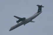 Morten 7 juli 2023 - Widerøe over Høyenhall, dem kommer med sin De Havilland Canada Dash 8 Q400. Første gangen vi tok bilde av Widerøe fly var i 2018
