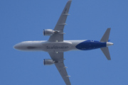 Morten 4 mai 2023 - EI-SIX klokken 18.34 over Høyenhall, det er SAS Connect som kommer med sin Airbus A320-251N, som jeg har sett tidligere i dag klokken 12.28