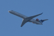 Morten 12 mai 2023 - SAS over Høyenhall, tidlig på morgenen, men litt for langt unna