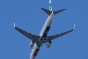 Morten 4 mai 2023 - F-HTVP over Høyenhall, det er Transavia France som kommer med sin Boeing 737-8AL som er over 9 år gammelt