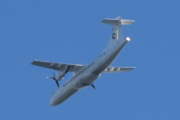 Morten 12 september 2023 - Danish Air Transport (DAT) over Høyenhall, jeg kom for sent ut. Kan det være en ATR 72-201 med den spisse halen? Jeg har disse foreløpig, OY-JRJ, OY-JRY, OY-RUD, og OY-RUF