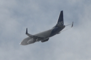 Morten 12 september 2023 - SAS over Høyenhall, den var bak skyene og dukket opp først her, ble for langt unna