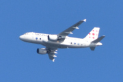 Morten 17 mai 2023 - Brussels Airlines over Høyenhall, hvis det bare er en som er malt som denne, så er det OO-SSO som er en Airbus A319-111 som er over 18 år gammelt