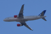 Morten 18 april 2023 - OY-KAS over Høyenhall, dem kommer med sin Airbus A320-232 som er over 15 år gammelt og heter Igulfast Viking